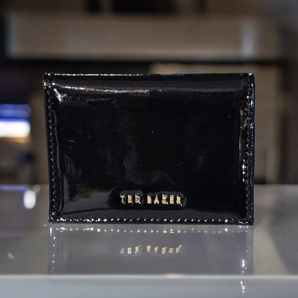 Ted Baker Accessories - Ted Baker Patent Black Leather cardholder Like New